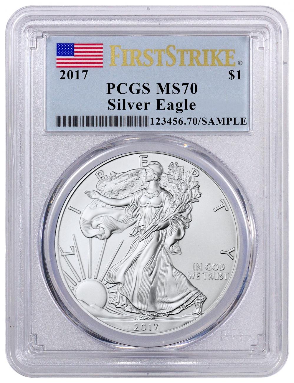 2017 Silver Eagle 2017 Silver Eagle PCGS MS-70 First Strike 1 oz